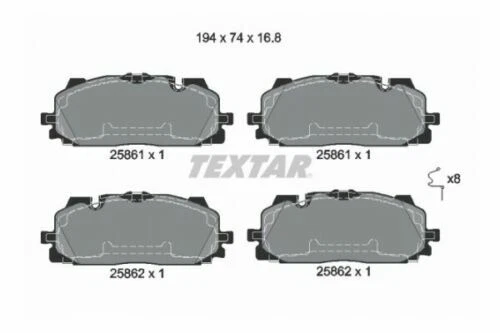 Textar Auto-Bremsbeläge