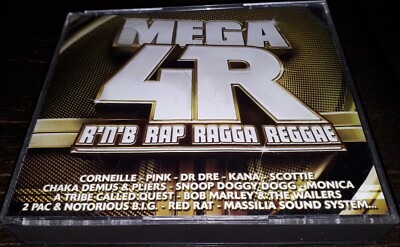 RARE COFFRET 4 CD MEGA 4TR R'N'B RAP RAGGA REGGAE 80 TITRES