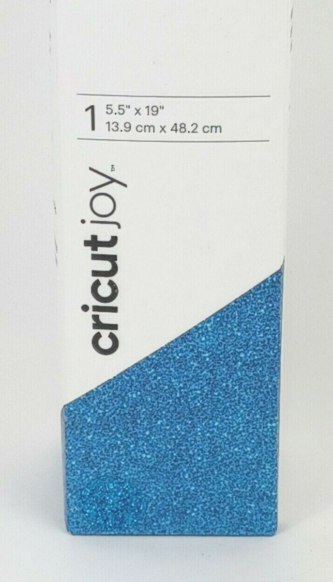 Cricut Joy Smart Glitter Iron-On Vinyl 5.5X19 Aqua