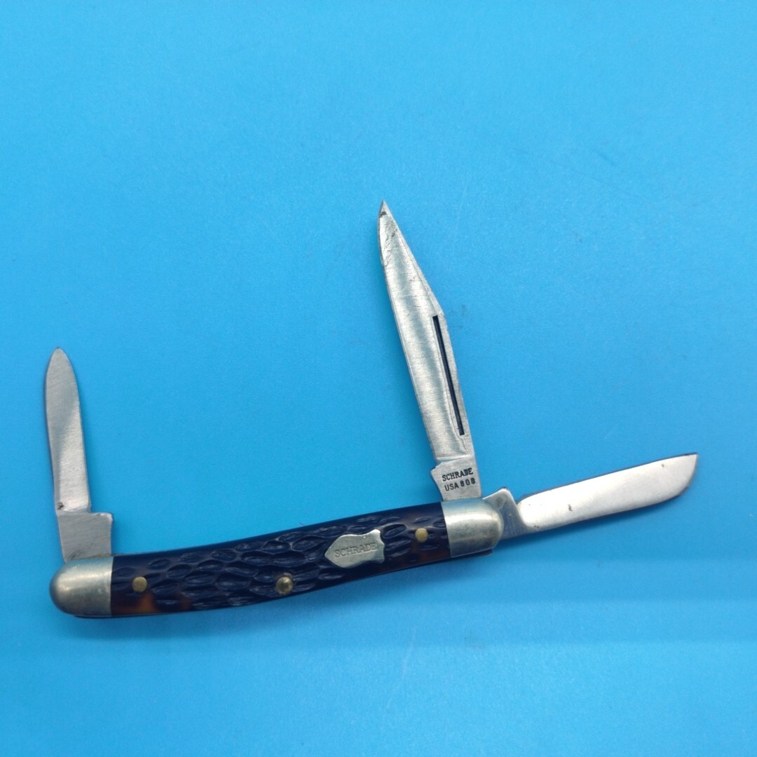 KNIVES - VINTAGE '74 -'88 SCHRADE USA 808 POCKET KNIFE | eBay
