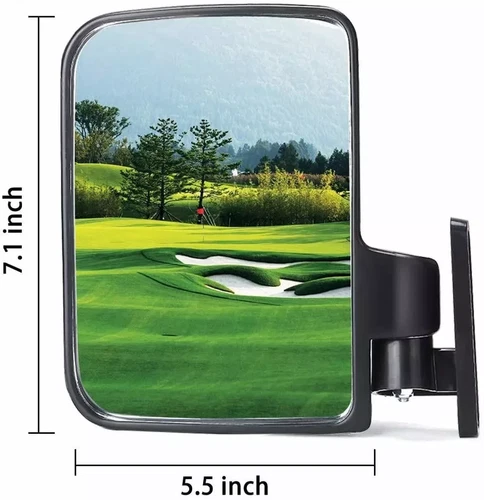 2er Set-Universal Golfcart Seitenspiegel für Clubcar EZGO Yamaha Golfcart - Bild 5 von 14