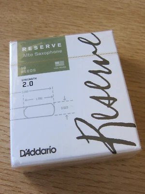 D'Addario Alto Saxophone Reserve Reeds - Various Strengths - 10 Reed Box