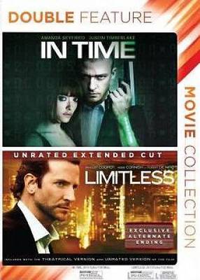 In Time + Limitless Double Feature DVD NEW Factory Sealed, Free