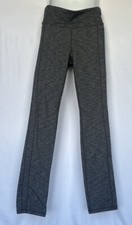 Athleta Womens Gray Leggings Full Length Athletic Pants Nylon Blend Sz Medium