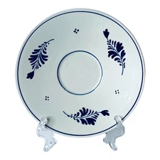 Delfts Blauw Holland Hand Painted Blue Flowers Saucer(s) SIGNED NEW