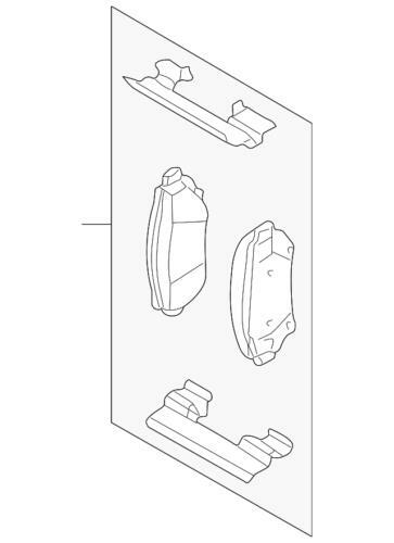 Pastillas de freno delantera para GM Chevrolet Buick Montana Terraza 2005-2008 (N/P 88967257)