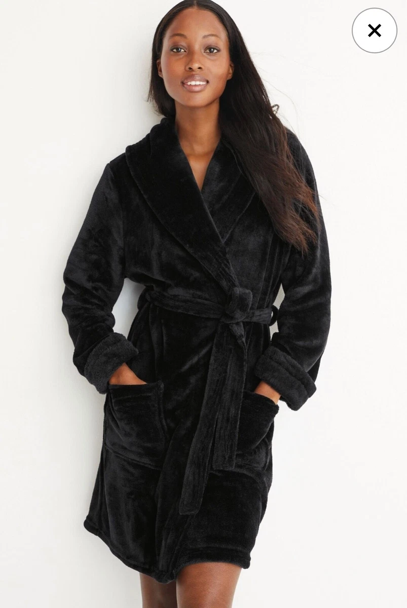 Plaid Print Hooded Night Robe Long Sleeve V Neck House Robe - Temu United  Kingdom