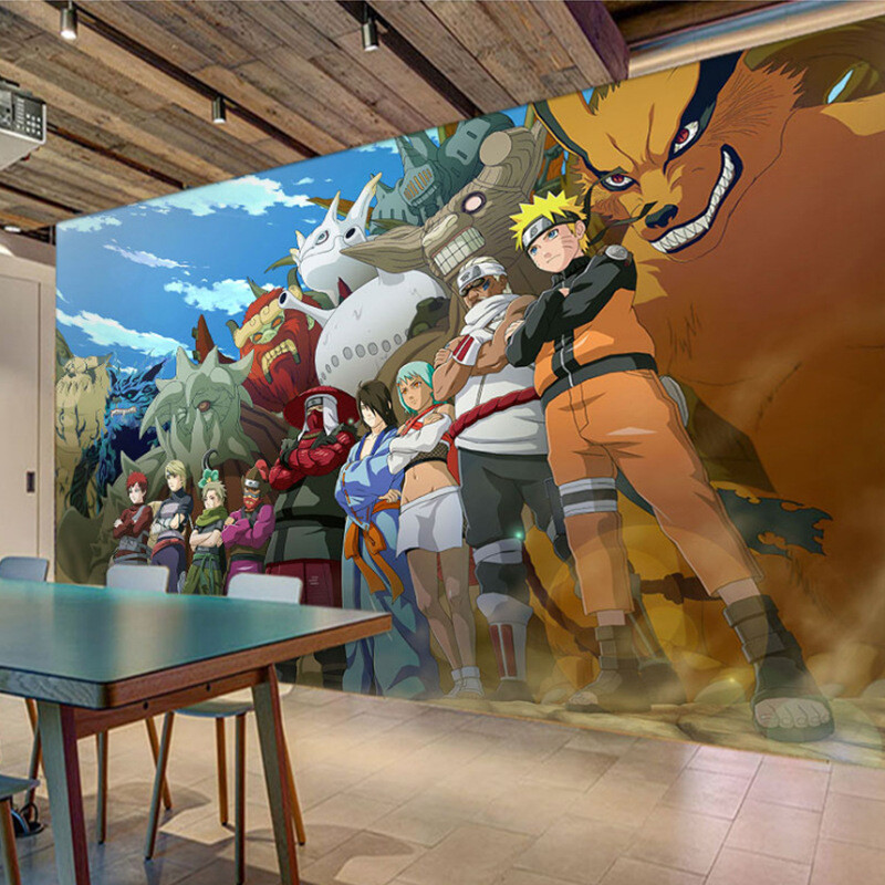 New 3D Naruto Wallpaper Kids Bedroom Wallpaper Living room Wall