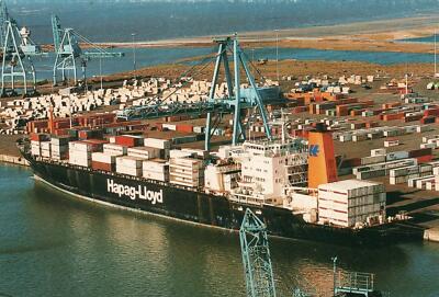 SCARCE VINTAGE Hapag-Lloyd Container Vessel SIERRA EXPRESS POSTCARD - UNUSED