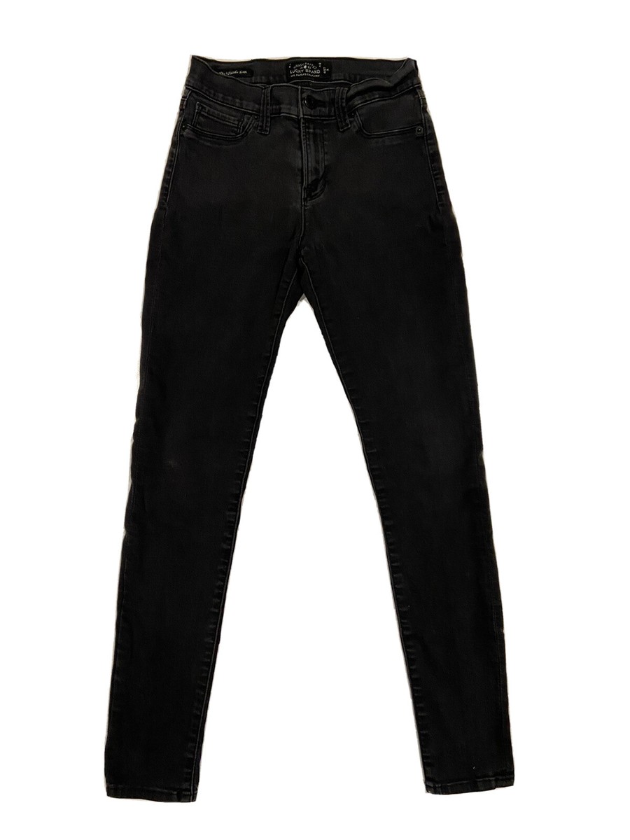 Lucky Brand Jeans Brooke Legging Skinny Jean Black Womens SZ 24x28
