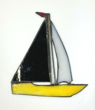 Stained Glass Sun Catcher Sail Boat