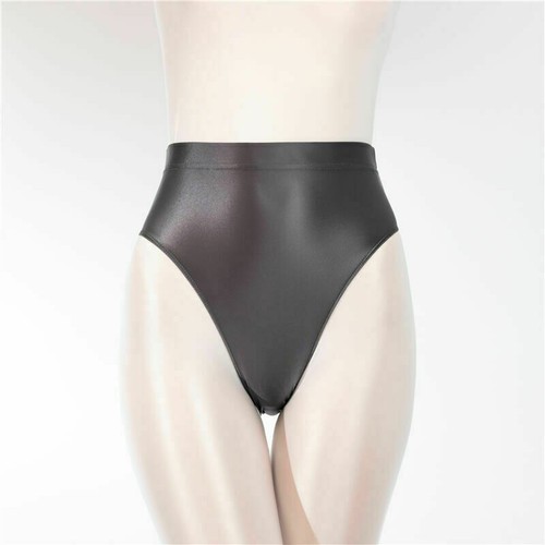 Womens Sexy Satin Shiny Wetlook Stretch Knickers Briefs Bikini Panties Underwear - Picture 8 of 32