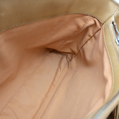 CELINE Logo Boogie Hand Tote Bag Canvas Leather Brown Made in Italy 64ED721 - Foto 12 di 18