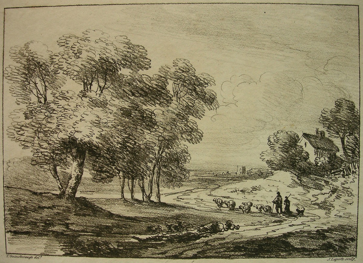 GAINSBOROUGH / J. LAPORTE `LANDSCHAFT #22´ VERNIS MOU, SOFT