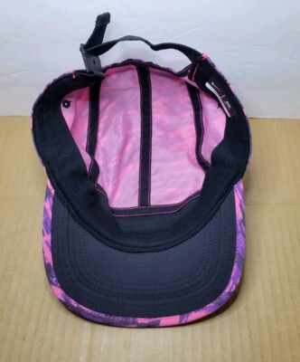 レアNike AW84 DRI-FIT キャップ ピンク/ブラック Nike AW84 Dri-Fit 5 Panel Purple Pink Swirl Adjustable Strap