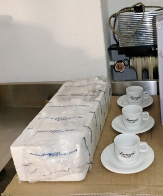 Komplettset 6 Tassen Werbetassen Kaffee Lavazza Torino Richard Ginori