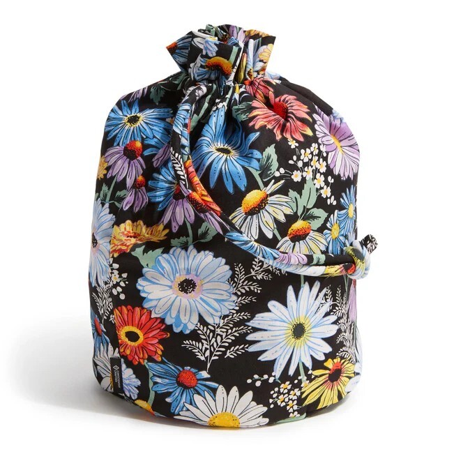 Vera Bradley Cotton Ditty Bag Drawstring Wet Dry Travel Gym  display picture 2