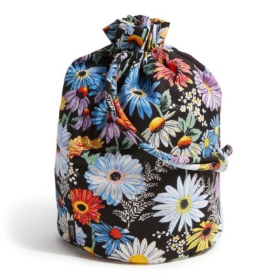 Vera Bradley Cotton Ditty Bag Drawstring Wet Dry Travel Gym  display picture 1