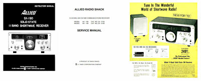 #ad #ad ALLIED AX 190 SX 190 INSTRUCTION MANUAL SERVICE MANUAL CATALOG AD $24.95