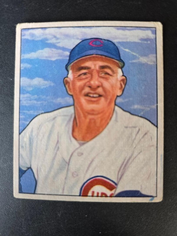 1950 Bowman #229 Frankie Frisch VG/VG+ Hall of Fame Chicago Cubs Manager
