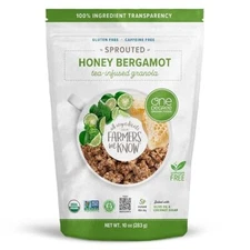 One Degree Organic Foods Gluten Free Tea Infused Granola Sprouted Honey Bergamot