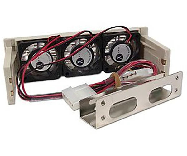 Xper Hard Drive Cooler 3.5 inch HDD to 5.25 inch Bay 3 Fans - Image 2 of 2