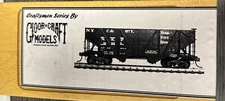 Gloor Craft Models HO Kit #3400 35’ 50 Ton 2-Bay Hopper NKP NOS