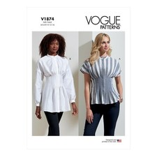 Vogue Schnittmuster V1874 - Bluse - stark tai...