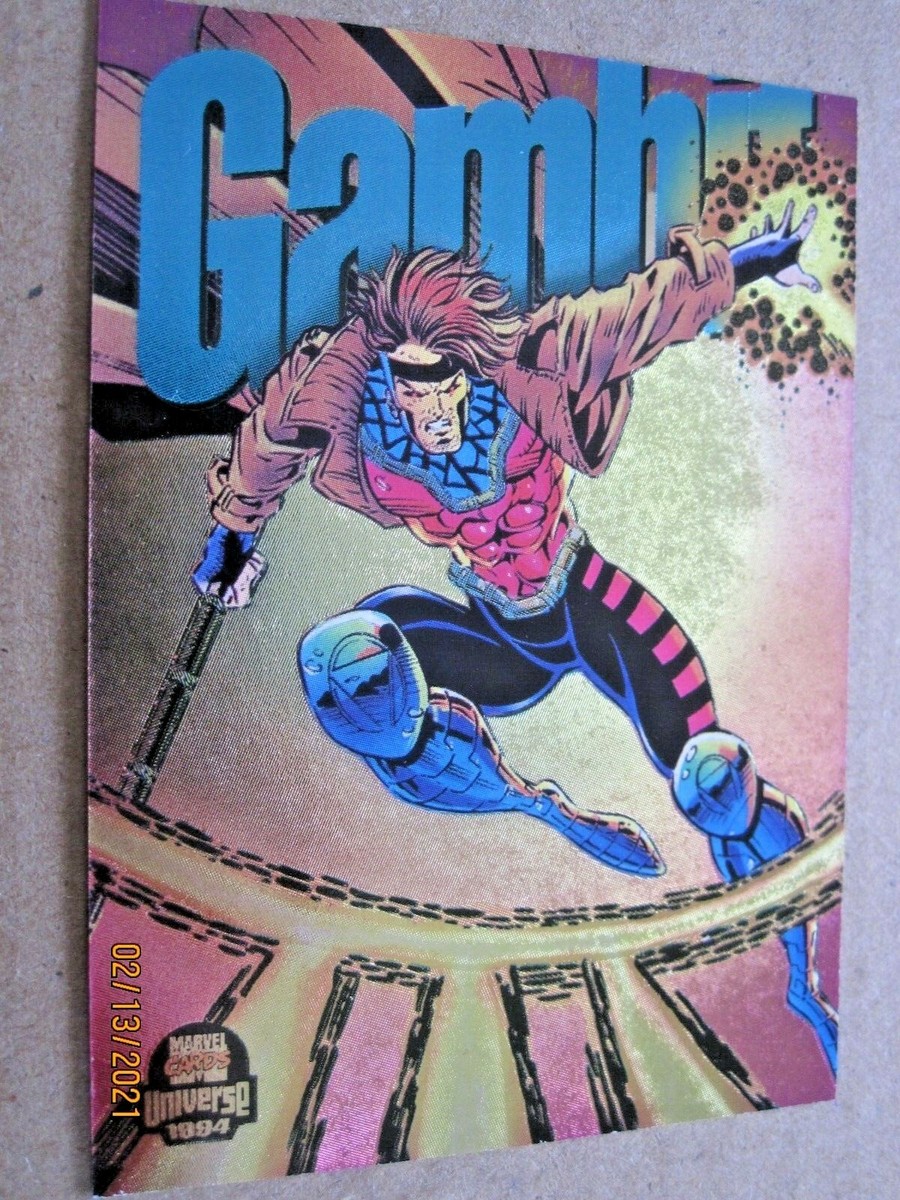 1994 MARVEL UNIVERSE POWER BLAST CARD #4/9 GAMBIT INSERT | eBay