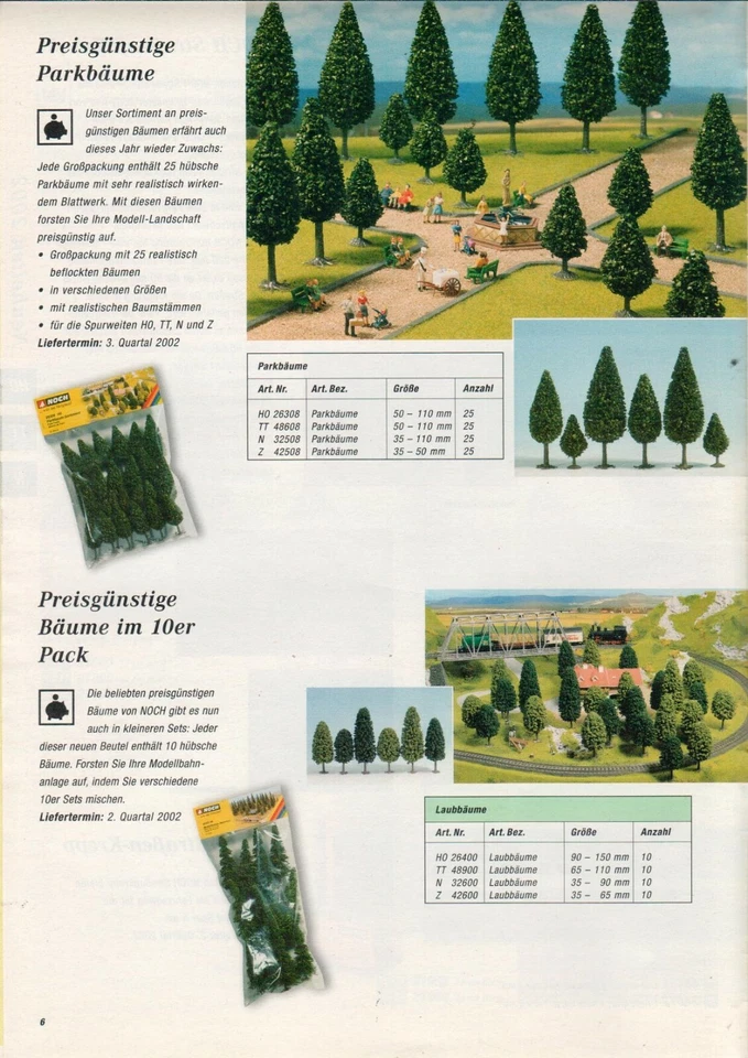 Noch - Novelties 2002 Brochure Brochure Model Systems Railway - B17619 - Image 2 of 3