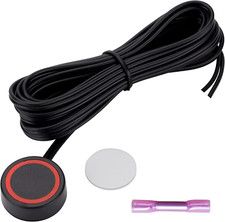 12V/24V round Waterproof Momentary Car Horn Push Button Switch Black with Pre-So