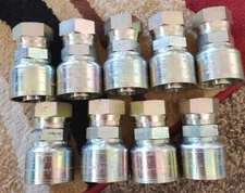 9 Eaton Aeroquip Hydraulic Fitting TTC-16  LOT