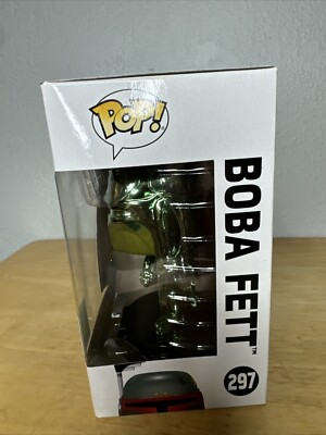 Funko Pop Star Wars 297 – Boba Fett Chrome Green, Convention Summer 2019, Exclu