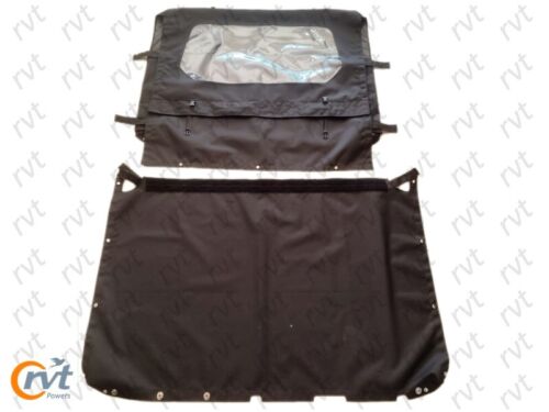 Capota blanda de repuesto para Suzuki Samurai con cubierta de cubierta - cuerpo corto denim negro - Imagen 4 de 9