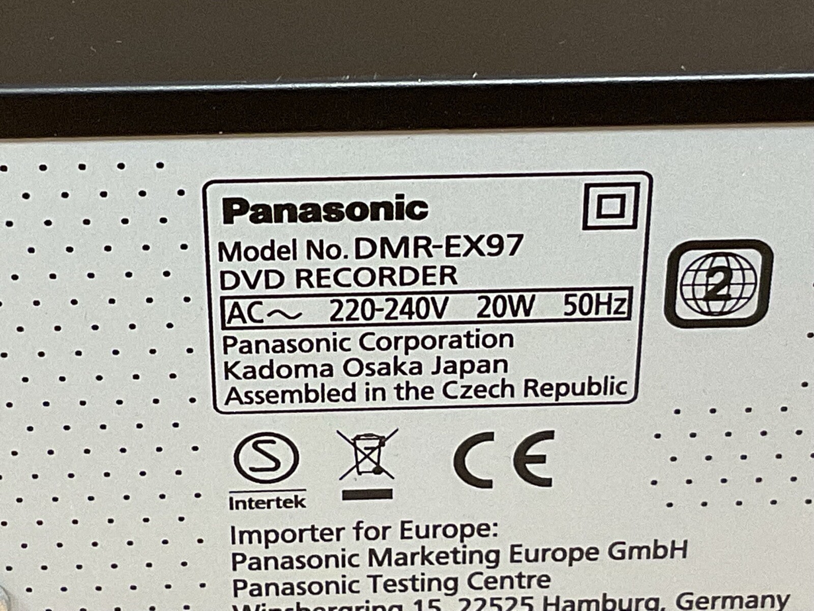 Panasonic DMREX97 DVD Recorder with remote eBay