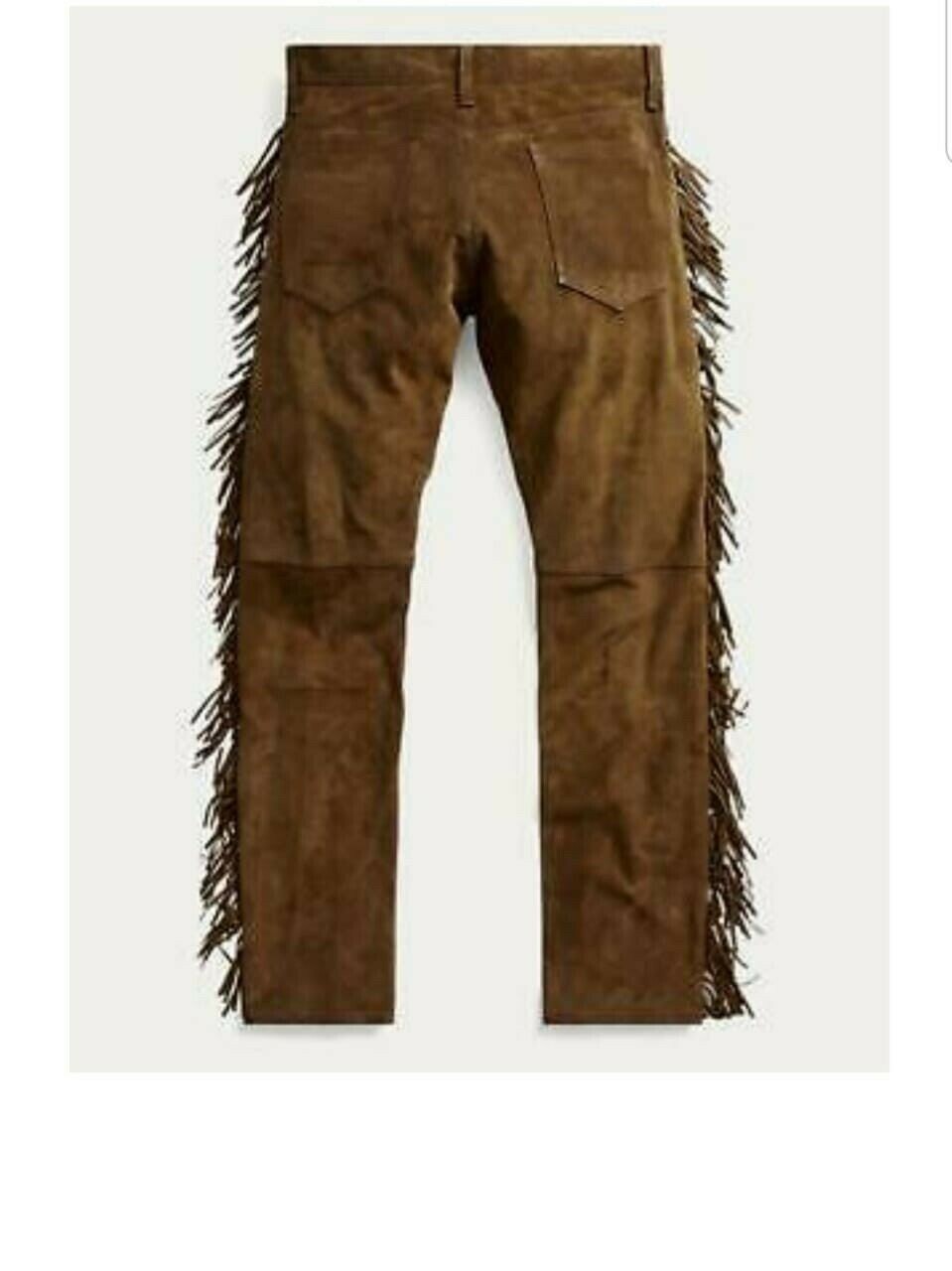 Buck Jones Pantalon D'équitation Western En Cuir Daim - Fait Main Au Pakistan, Style Cowboy, Confort Et Robustesse Pantalon Cuir Daim Western