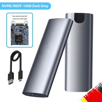 M.2 HHD Enclosure Type-C 3.1 for 2230/2242/2260/2280 SSD (NVME/NGFF 10Gpbs)