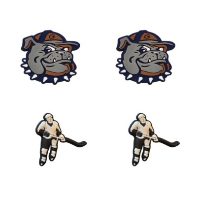 NCAA Georgetown Hoyas Team For Crocs Shoe Charms Jibbitz - 4 Pieces