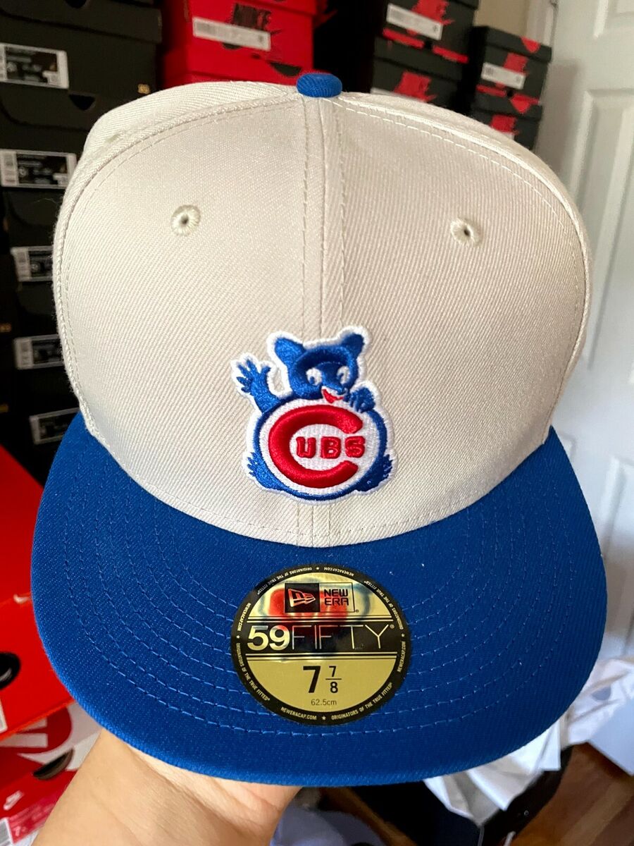 CHICAGO CUBS キャラクター刺繍キャップ、73/8です。 Hatclub Exclusive Two Tone Wave Chicago Cubs Size 7 7/8