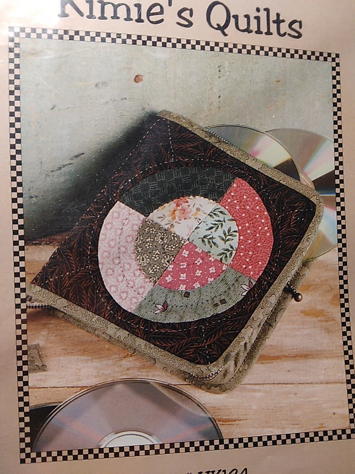 Quilted CD Case Zip Pouch Kimies Quilts Pattern IJK124 Indygo Junction Sewing UC - Image 2 of 4