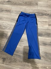 Reebok Boys L Jogger Track Pants Active Athleisure Blue Pull On Stretch 2170