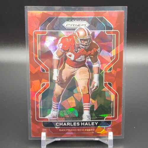 2021 Prizm Charles Haley #62 Red Cracked Ice Prizm SP San Francisco 49ers - Bild 1 von 3