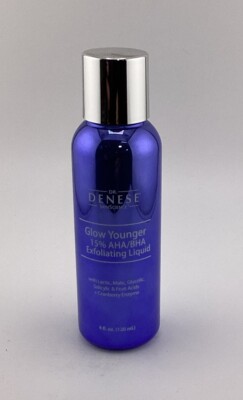 Dr. Denese Glow Younger 15% AHA /BHA Exfoliating Liquid 4 oz New NB
