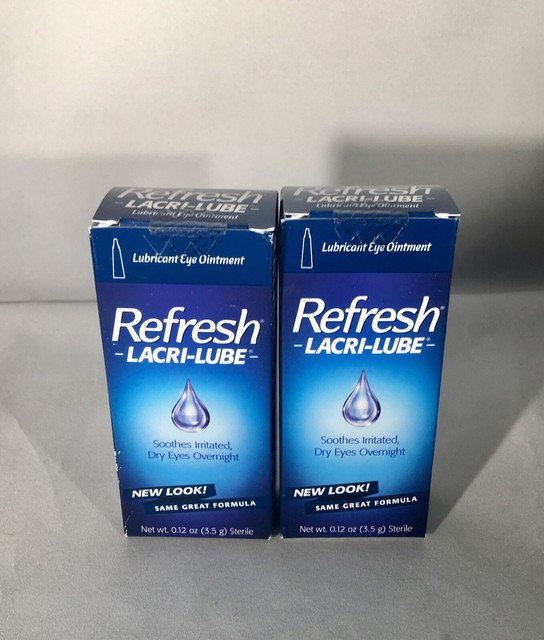 TWO REFRESH LACRI LUBE LUBRICANT EYE DROPS Soothes Dry Eyes Overnight