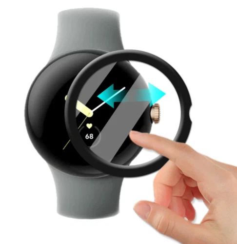 For Google Pixel Watch & Pixel Watch 2 Full Cover Screen Protector TPU 3D - Image 2 of 4