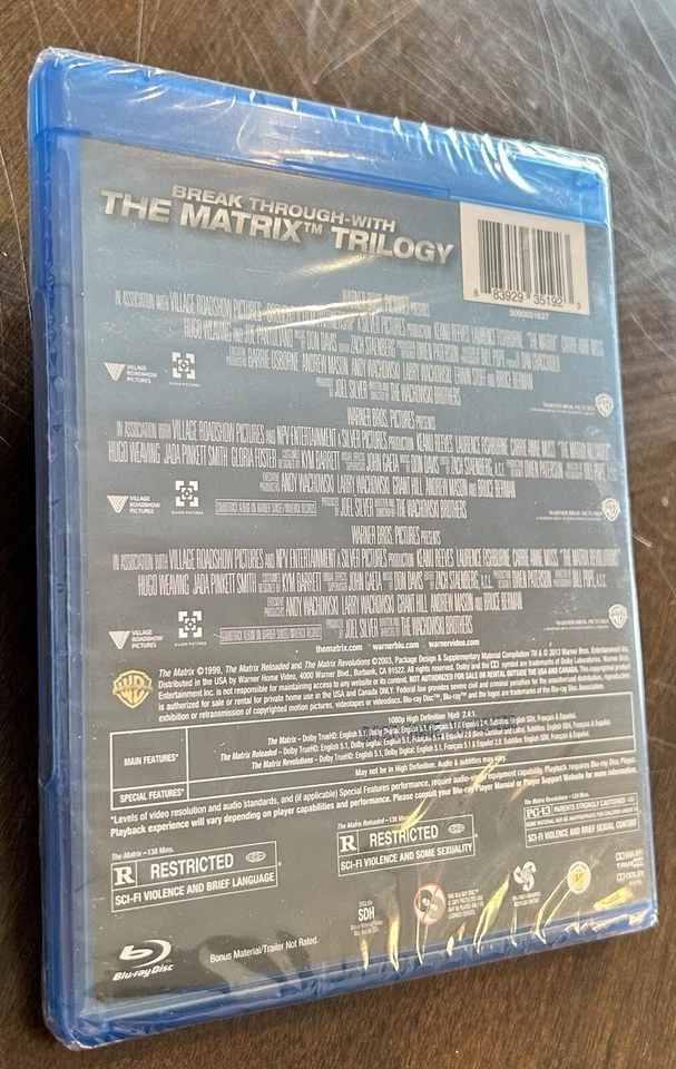 The Matrix, The Matrix Reloaded, The Matrix Revolutions Blu-Ray FACTORY SEALED🔥 - Image 4 of 4
