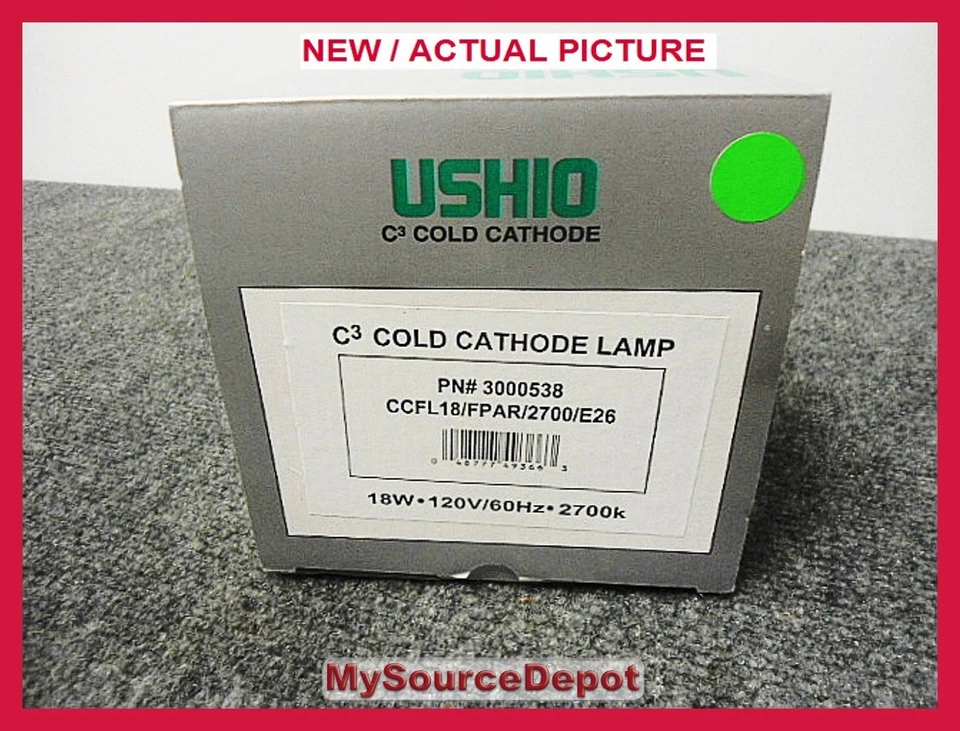USHIO,C3 COLD CATHODE LIGHT BULBS,CCFL18/FPAR/2700/E26,3000538 - Image 4 of 4