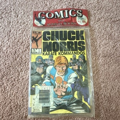 Marvel Comics Chuck Norris Karate Kommandos #1 & #3 Copper Age Boarded Comic Lot