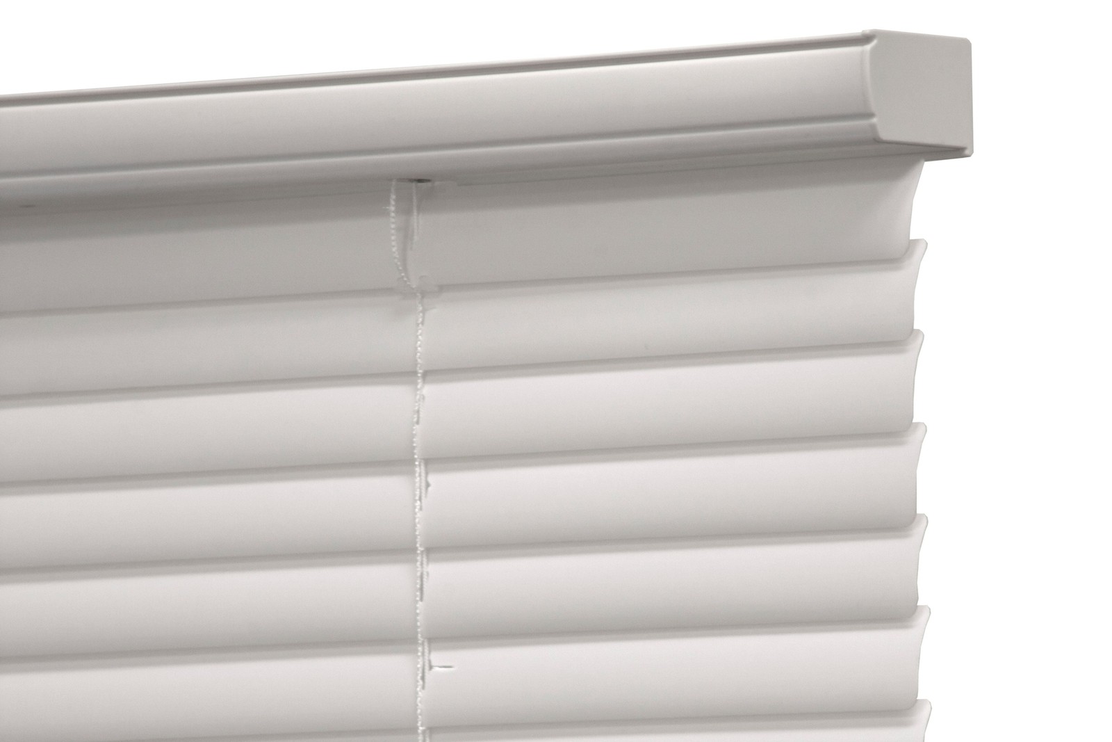 Mainstays 1" Cordless Vinyl Light Filtering Mini Blinds, White, 31" W x 64" L