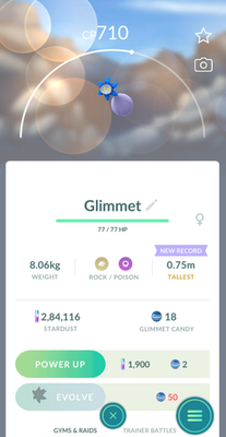 #ad Pokémon GO ✨ GLIMMET Glimmora ✨ 12 in a new PTC ✨ Can Evolve ✨ Fast Delivery $12.49